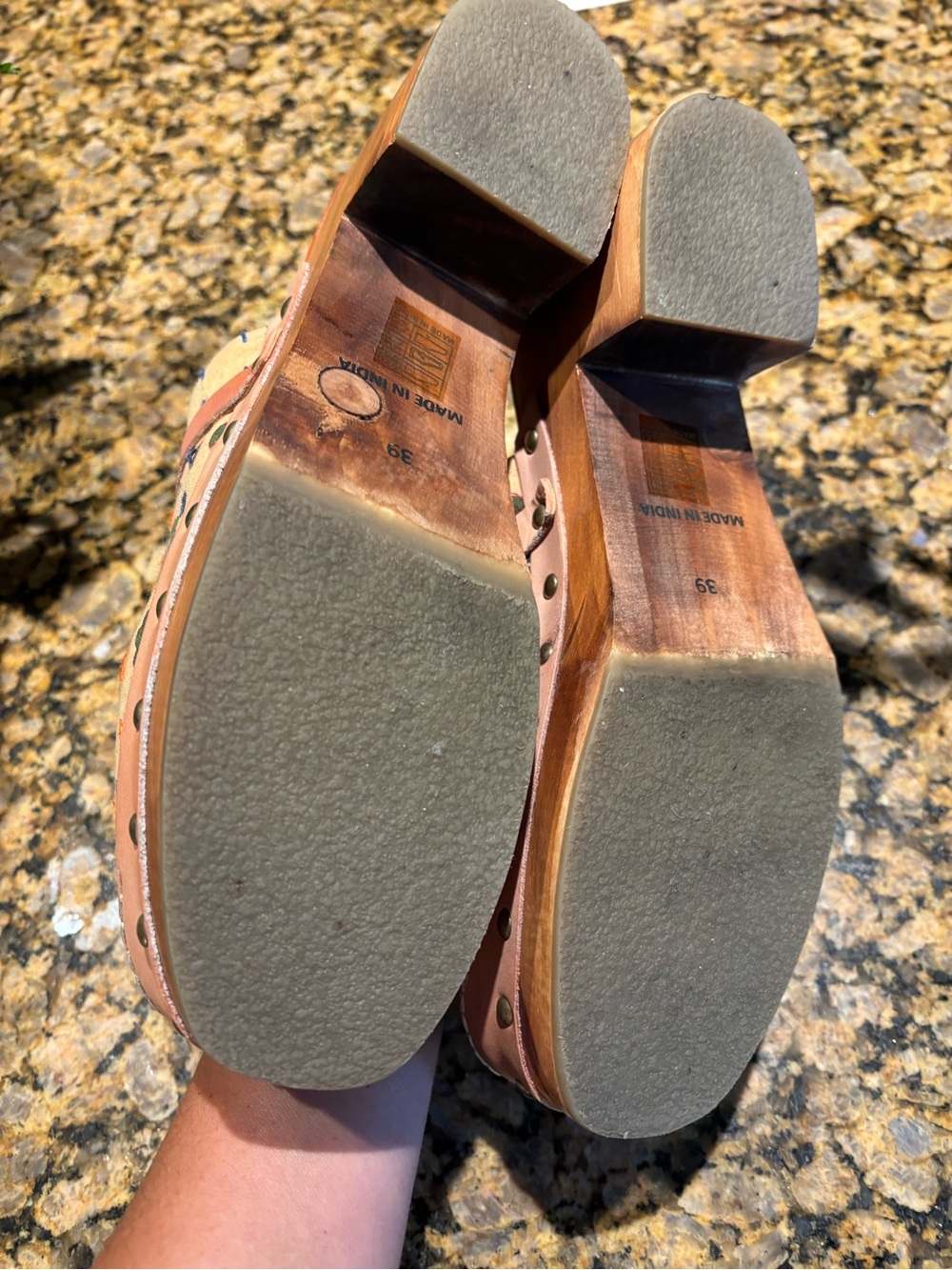 Free People Bohemian Patterned Slip-On Mules - Picture 6 of 8